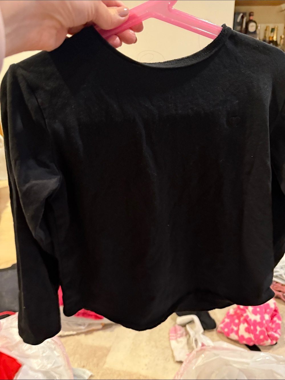 Zara Black Long Sleeve Kids Top